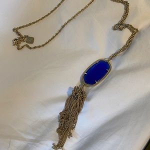 Kendra Scott Rayne Long Pendant Necklace - blue